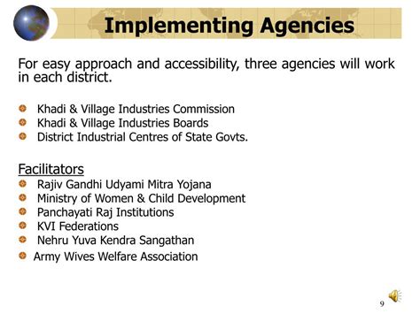 Implementing Agencies .